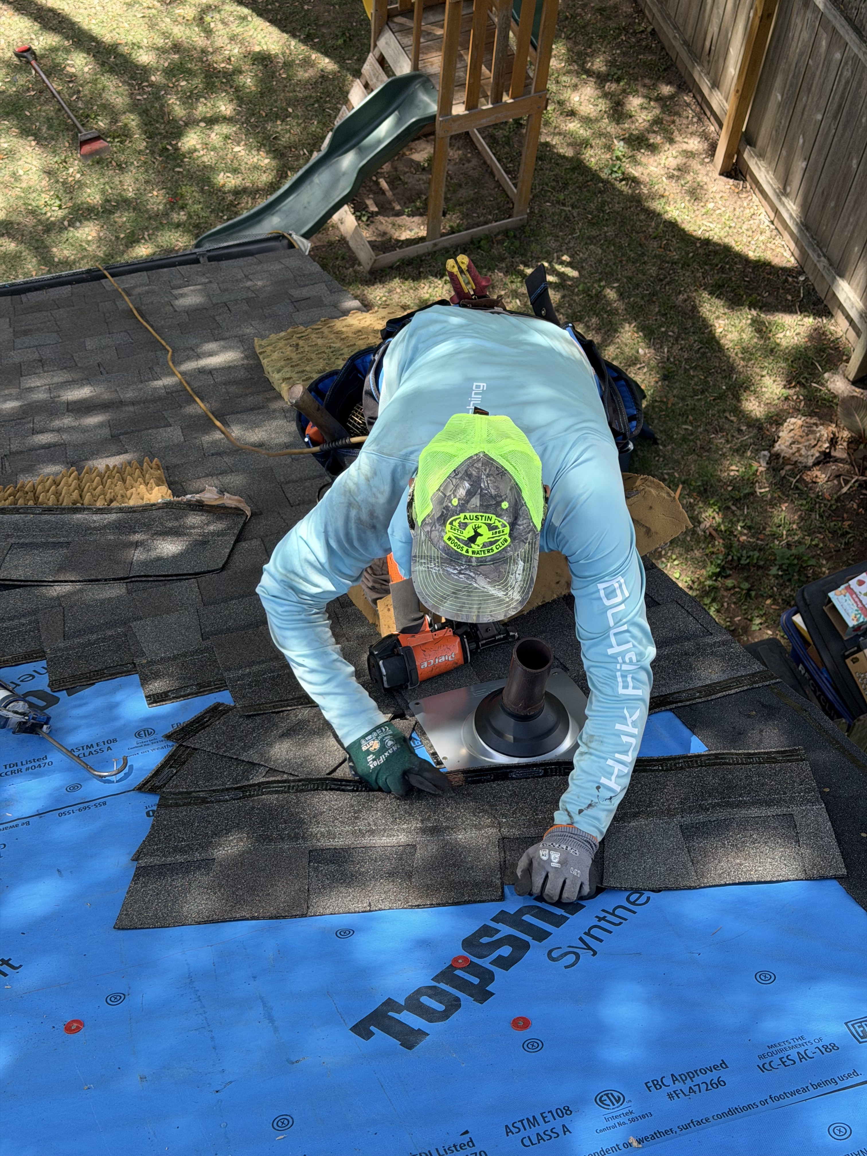 Pipe jack flashing installation